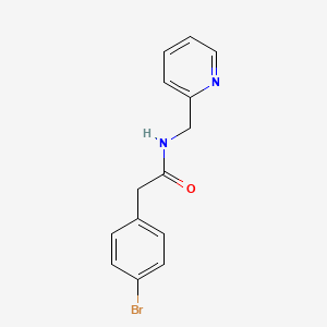 2-(4-bromophenyl)-N-(2-pyridinylmethyl)acetamide