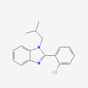 molecular formula C17H17ClN2 B5768333 2-(2-chlorophenyl)-1-isobutyl-1H-benzimidazole 