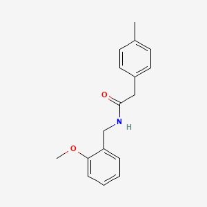 molecular formula C17H19NO2 B5768346 N-(2-methoxybenzyl)-2-(4-methylphenyl)acetamide 