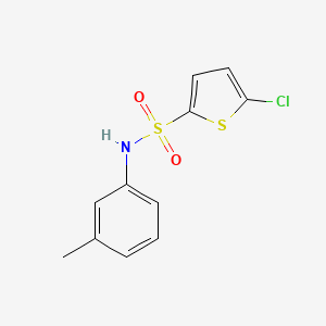 molecular formula C11H10ClNO2S2 B5768352 5-chloro-N-(3-methylphenyl)-2-thiophenesulfonamide 