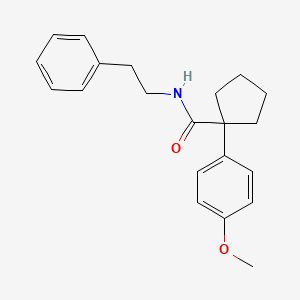1-(4-methoxyphenyl)-N-(2-phenylethyl)cyclopentanecarboxamide