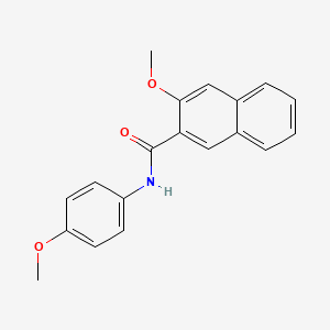 molecular formula C19H17NO3 B5768384 3-methoxy-N-(4-methoxyphenyl)-2-naphthamide 
