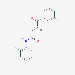 molecular formula C18H20N2O2 B5768410 N-{2-[(2,4-dimethylphenyl)amino]-2-oxoethyl}-3-methylbenzamide 