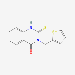 molecular formula C13H10N2OS2 B5768500 3-(2-thienylmethyl)-2-thioxo-2,3-dihydro-4(1H)-quinazolinone 
