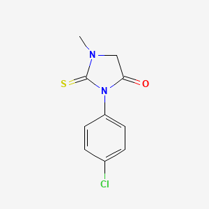 molecular formula C10H9ClN2OS B5768522 3-(4-chlorophenyl)-1-methyl-2-thioxo-4-imidazolidinone 