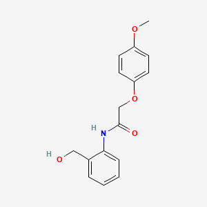 molecular formula C16H17NO4 B5768524 N-[2-(hydroxymethyl)phenyl]-2-(4-methoxyphenoxy)acetamide CAS No. 5687-46-7