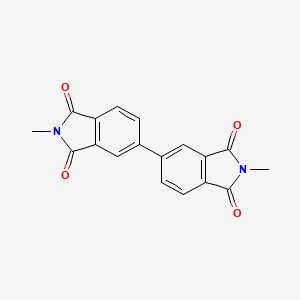 molecular formula C18H12N2O4 B5768550 2,2'-dimethyl-1H,1'H-5,5'-biisoindole-1,1',3,3'(2H,2'H)-tetrone 