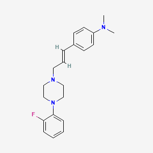 molecular formula C21H26FN3 B5768583 (4-{3-[4-(2-fluorophenyl)-1-piperazinyl]-1-propen-1-yl}phenyl)dimethylamine 