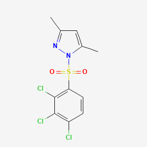molecular formula C11H9Cl3N2O2S B5768597 3,5-dimethyl-1-[(2,3,4-trichlorophenyl)sulfonyl]-1H-pyrazole 