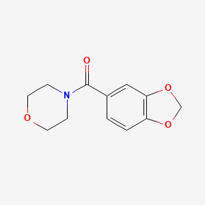 molecular formula C12H13NO4 B5768609 4-(1,3-benzodioxol-5-ylcarbonyl)morpholine CAS No. 63916-59-6