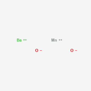 molecular formula BaMnO2 B576861 Barium manganese oxide CAS No. 12737-09-6