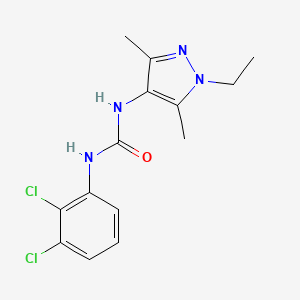 molecular formula C14H16Cl2N4O B5768619 N-(2,3-dichlorophenyl)-N'-(1-ethyl-3,5-dimethyl-1H-pyrazol-4-yl)urea 