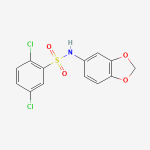 molecular formula C13H9Cl2NO4S B5768660 N-1,3-benzodioxol-5-yl-2,5-dichlorobenzenesulfonamide 