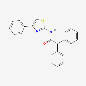 2,2-diphenyl-N-(4-phenyl-1,3-thiazol-2-yl)acetamide