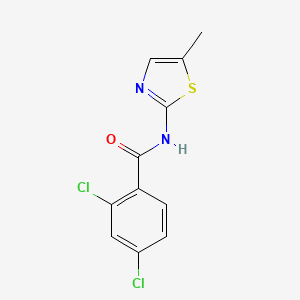2,4-dichloro-N-(5-methyl-1,3-thiazol-2-yl)benzamide