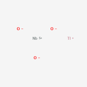 molecular formula NbO3Tl B576869 Niobium thallium trioxide CAS No. 12396-77-9