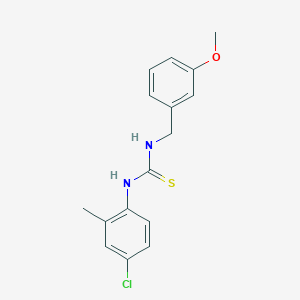 molecular formula C16H17ClN2OS B5768717 N-(4-chloro-2-methylphenyl)-N'-(3-methoxybenzyl)thiourea 