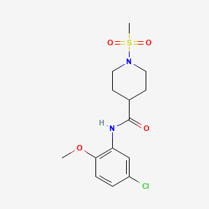N-(5-chloro-2-methoxyphenyl)-1-(methylsulfonyl)-4-piperidinecarboxamide