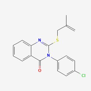 3-(4-chlorophenyl)-2-[(2-methyl-2-propen-1-yl)thio]-4(3H)-quinazolinone