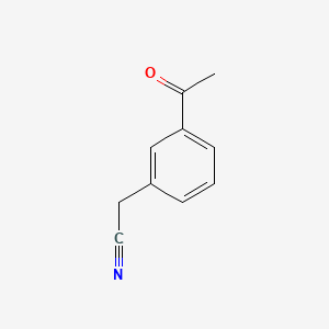 molecular formula C10H9NO B576873 (3-Acetylphenyl)acetonitrile CAS No. 10266-44-1