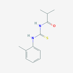 molecular formula C12H16N2OS B5768745 2-methyl-N-{[(2-methylphenyl)amino]carbonothioyl}propanamide 