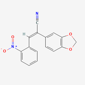 2-(1,3-benzodioxol-5-yl)-3-(2-nitrophenyl)acrylonitrile