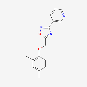 3-{5-[(2,4-dimethylphenoxy)methyl]-1,2,4-oxadiazol-3-yl}pyridine