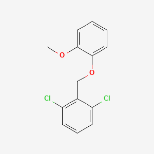 molecular formula C14H12Cl2O2 B5768783 1,3-dichloro-2-[(2-methoxyphenoxy)methyl]benzene 
