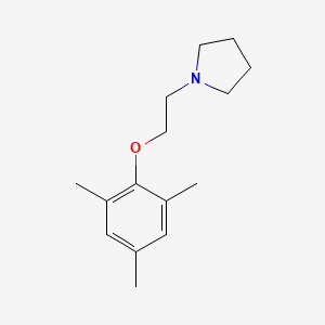 molecular formula C15H23NO B5768784 1-[2-(mesityloxy)ethyl]pyrrolidine 