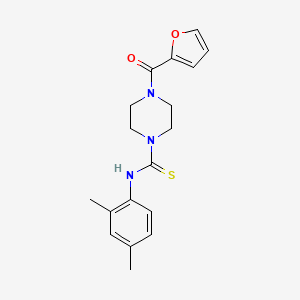 molecular formula C18H21N3O2S B5768794 N-(2,4-dimethylphenyl)-4-(2-furoyl)-1-piperazinecarbothioamide CAS No. 433307-60-9