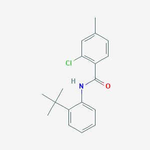 molecular formula C18H20ClNO B5768799 N-(2-tert-butylphenyl)-2-chloro-4-methylbenzamide 