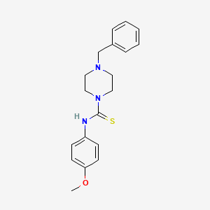 molecular formula C19H23N3OS B5768811 4-benzyl-N-(4-methoxyphenyl)-1-piperazinecarbothioamide 