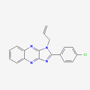 molecular formula C18H13ClN4 B5768832 1-allyl-2-(4-chlorophenyl)-1H-imidazo[4,5-b]quinoxaline 