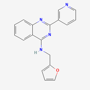N-(2-furylmethyl)-2-(3-pyridinyl)-4-quinazolinamine