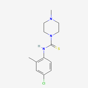 molecular formula C13H18ClN3S B5768884 N-(4-chloro-2-methylphenyl)-4-methyl-1-piperazinecarbothioamide 