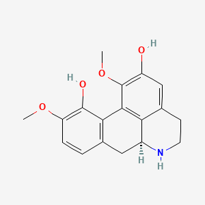 molecular formula C18H19NO4 B576891 (6aS)-1,10-二甲氧基-5,6,6a,7-四氢-4H-二苯并[de,g]喹啉-2,11-二醇 CAS No. 14028-95-6