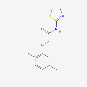 molecular formula C14H16N2O2S B5768912 N-1,3-thiazol-2-yl-2-(2,4,5-trimethylphenoxy)acetamide 