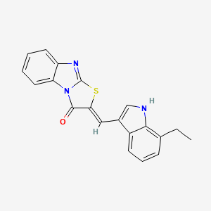 molecular formula C20H15N3OS B5768931 2-[(7-ethyl-1H-indol-3-yl)methylene][1,3]thiazolo[3,2-a]benzimidazol-3(2H)-one 