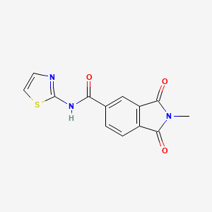 2-methyl-1,3-dioxo-N-1,3-thiazol-2-yl-5-isoindolinecarboxamide