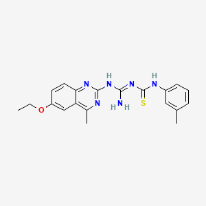 N-[[(6-ethoxy-4-methyl-2-quinazolinyl)amino](imino)methyl]-N'-(3-methylphenyl)thiourea