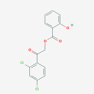 molecular formula C15H10Cl2O4 B5768979 2-(2,4-dichlorophenyl)-2-oxoethyl salicylate 