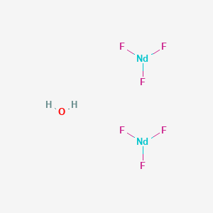 molecular formula F6H2Nd2O B576900 Neodymium fluoride hemihydrate CAS No. 14932-78-6
