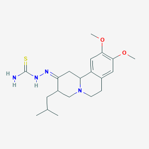 3-isobutyl-9,10-dimethoxy-1,3,4,6,7,11b-hexahydro-2H-pyrido[2,1-a]isoquinolin-2-one thiosemicarbazone