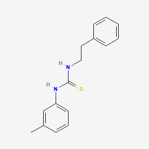 molecular formula C16H18N2S B5769064 N-(3-methylphenyl)-N'-(2-phenylethyl)thiourea 