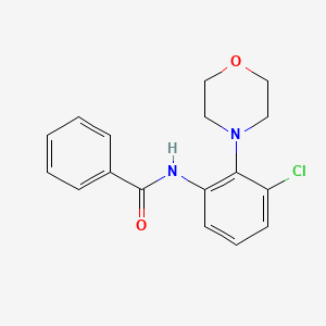 molecular formula C17H17ClN2O2 B5769065 N-[3-chloro-2-(4-morpholinyl)phenyl]benzamide 