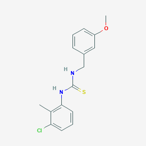 molecular formula C16H17ClN2OS B5769072 N-(3-chloro-2-methylphenyl)-N'-(3-methoxybenzyl)thiourea 