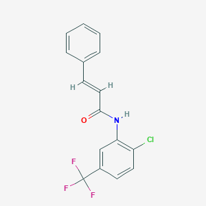 molecular formula C16H11ClF3NO B5769080 N-[2-chloro-5-(trifluoromethyl)phenyl]-3-phenylacrylamide 