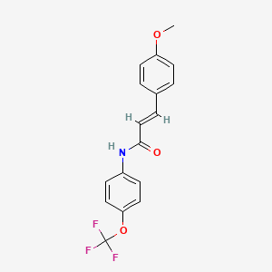 molecular formula C17H14F3NO3 B5769082 3-(4-methoxyphenyl)-N-[4-(trifluoromethoxy)phenyl]acrylamide 