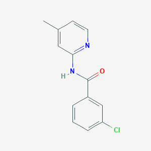molecular formula C13H11ClN2O B5769085 3-chloro-N-(4-methyl-2-pyridinyl)benzamide 
