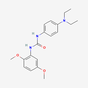 molecular formula C19H25N3O3 B5769104 N-[4-(diethylamino)phenyl]-N'-(2,5-dimethoxyphenyl)urea 
